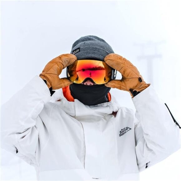 SkiGoggles PRO,Frameless Interchangeable Lens SnowboardGoggles 100%UV Protection - Picture 5 of 7